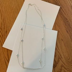 Long double chain necklace